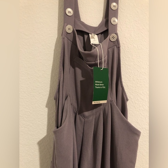 NWT Halara Women Adjustable Button Strap Casual Overalls Purple Jumpsuit Size XS - Picture 3 of 5